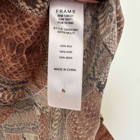 Silk snake print shirt - Picture 5 of 7